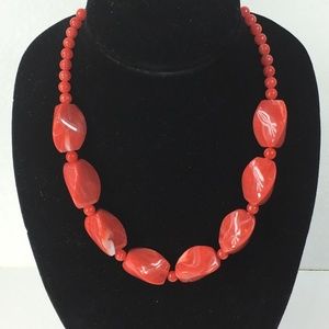 Claire's Jewelry Coral Color Lg Beads Small Rounds